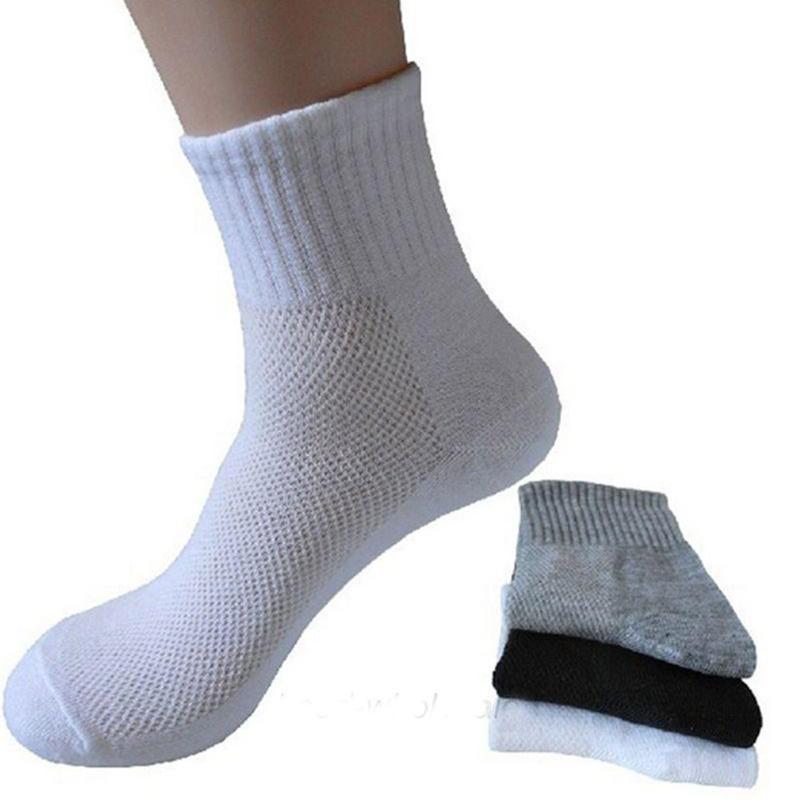 Tất Mùa Hè Lưới Cotton Mềm Cho Nam, 1 Đôi, Pha Trộn, Thể Thao, Thể Thao, Phòng Tập Thể Dục, Thường Ngày 1