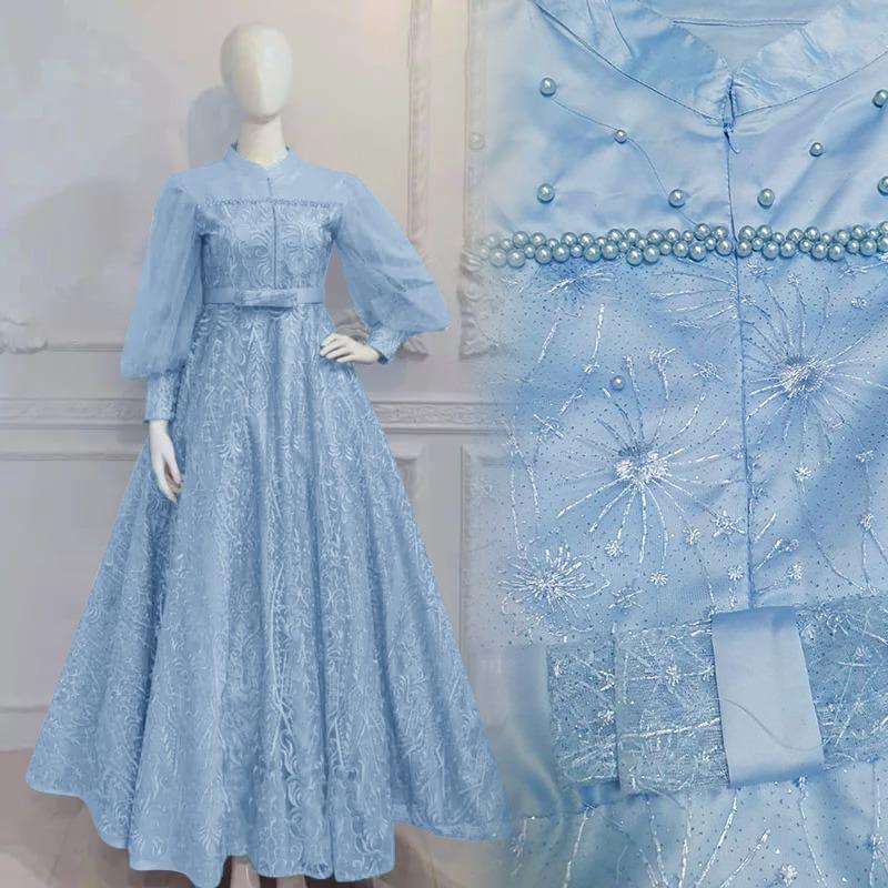 Product Introduction of O2 Fashion / Diana dress / dress muslim mutiara model terbaru pakaian muslim terbaru 7