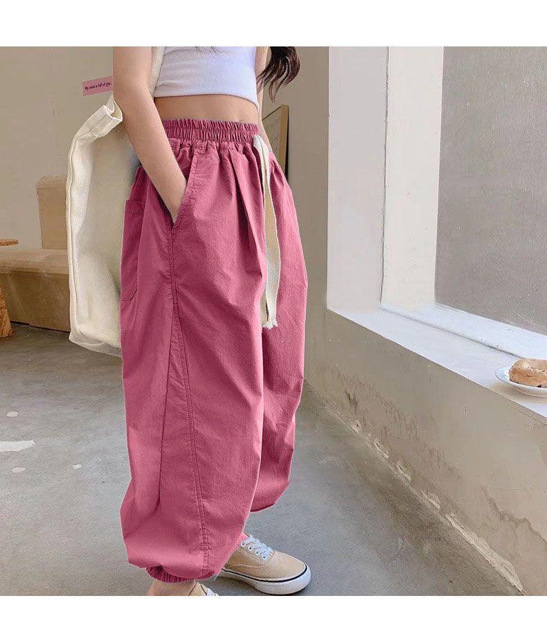 Product Introduction of Stylish Girls' Wide-Leg Cargo Pants - Ultra Comfy, Loose Fit, Perfect for Spring & Summer, Casual Outdoor Activities, Travel, and Daily Wear 3