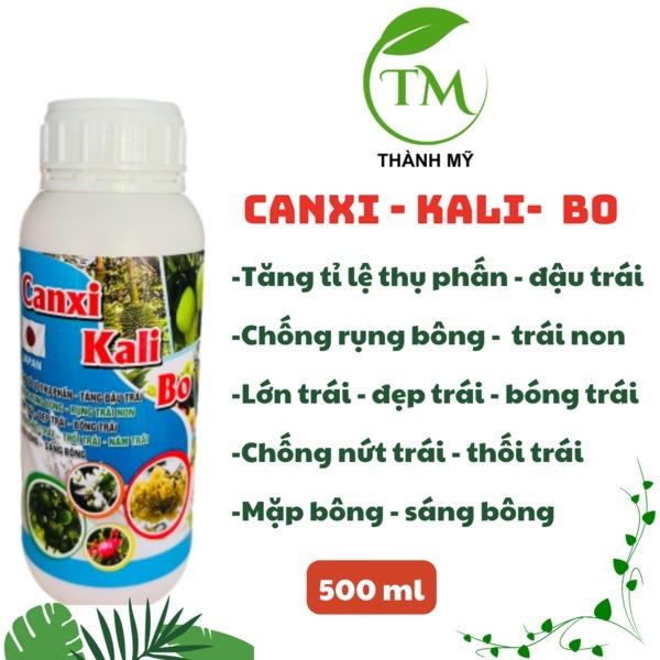 Phân bón vi lượng CANXI KALI BO kẽm 500ml làm dai cuống, chống rụng hoa rụng trái, thối trái, cứng cây xanh lá, quả đẹp.