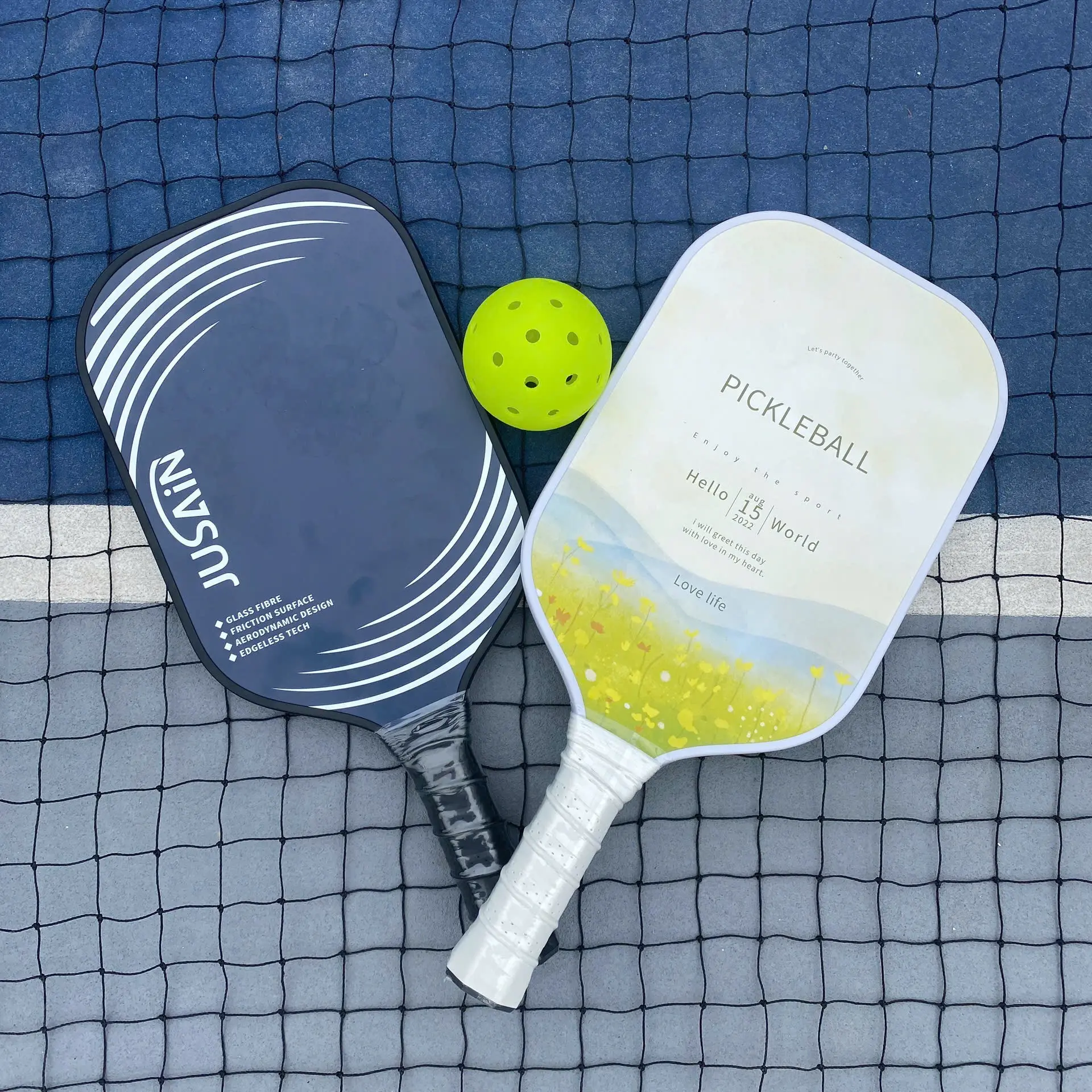COMBO ANH EM - Combo 2 Vợt Pickleball Sợi Thủy Tinh Cao Cấp - Sport - Cán Vợt, Cao Su vợt  pickleball