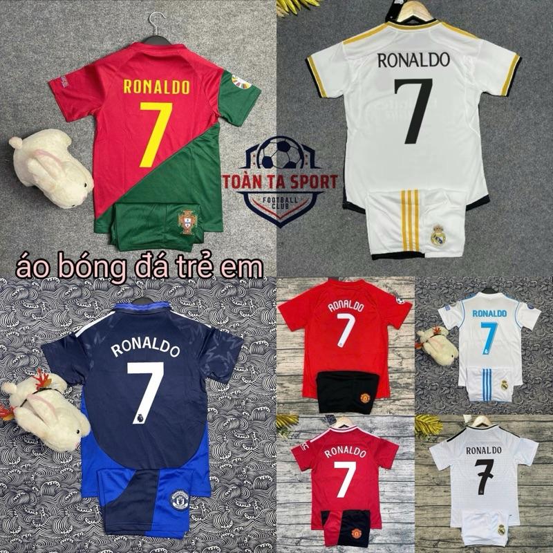 Bộ Quần Áo Bóng / Đá Banh Trẻ Em ĐT BỒ ĐÀO NHA ĐỎ IN RONALDO 2022 /  2023 - ( QUẦN + ÁO )+(IN SẴN) -  Vải Mè Kim Cao Cấp Nhất Top - Hàng in Sẵn Tên