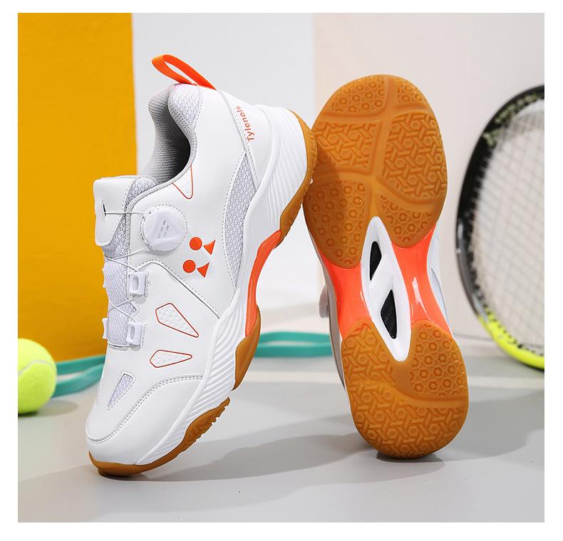 Product Introduction of In Stock Professional Badminton Shoes Non-Slip Tennis Shoes Volleyball Shoes Sneaker Table Tennis Ball Shoes Competitive Table Tennis Ball Shoes Badminton Shoes Tennis Shoes Lightweight Sneaker Men and Women Breathable Rotating Button Retail 19