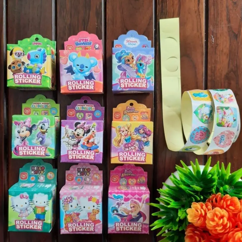 Stiker Roll anak karakter Lucu Murah / Rolling Sticker Murah 2