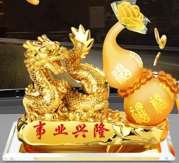 Tượng Rồng Ngựa Decor trang trí trong Ô tô xe hơi Nội thất gia đình Trang trí văn phòng 12 con giáp