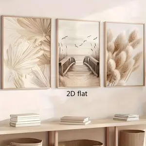 GALERI INDAH Set tiga potong lukisan dekoratif hiasan dinding dekoratif gaya modern sederhana tanpa bingkai tahan air cetak poster poster abstrak pola geometris cetak poster mural estetika cetak poster hiasan dinding ruang tamu poster  kamar wall  art wal