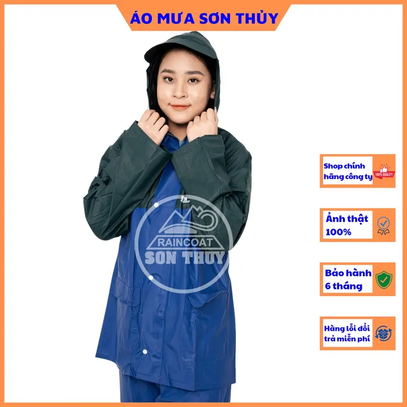 Bộ quần áo đi mưa không thấm nước cao cấp 5