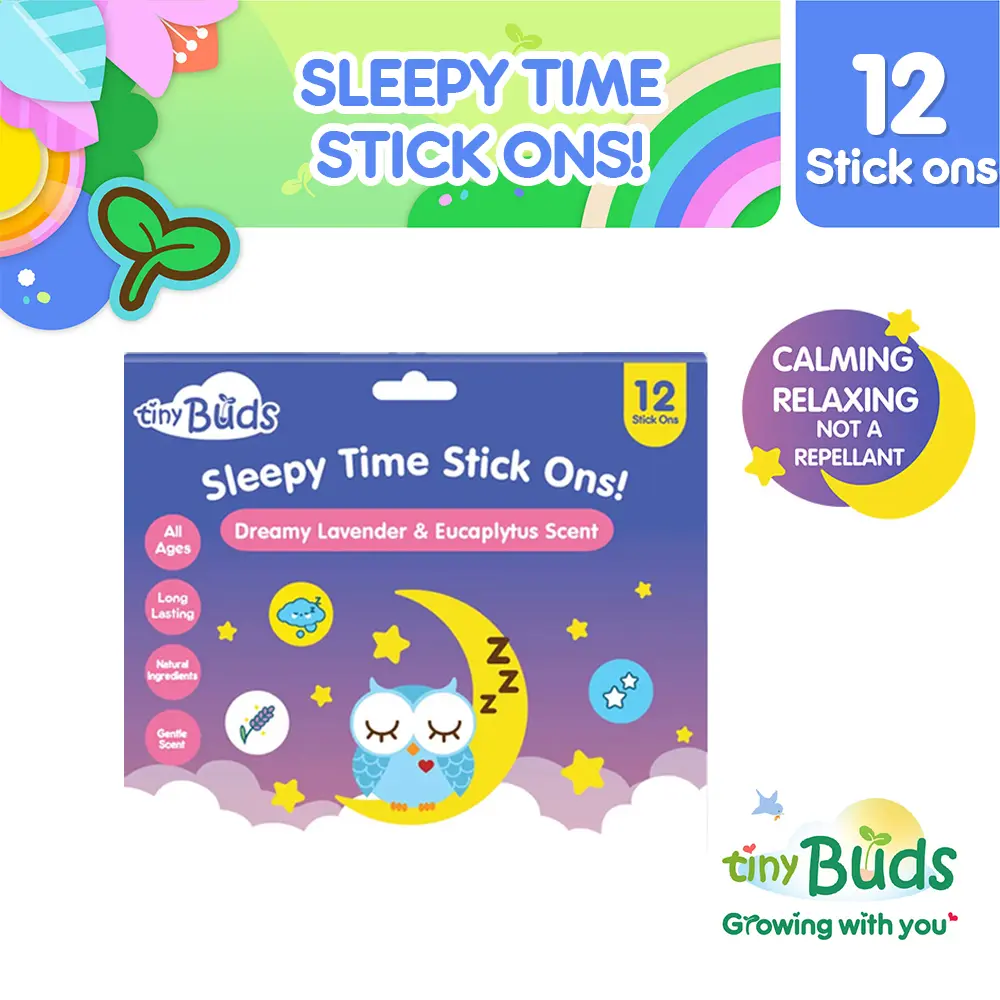 Tiny Buds Sleepy Time Stick Ons (12 stickers)