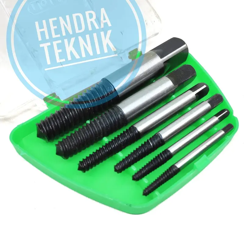 TAP BALIK SET 5PCS / 6PCS ALAT BUKA BAUT PATAH SET 5 PCS / 6 PCS SCREW EXTRACTOR SET 1