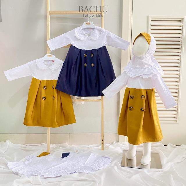 Gambar BACHU Setelan Baju Muslim Gamis anak perempuan dengan Jilbab dari Bachu Baby & Kids Kab. Tangerang Tokopedia