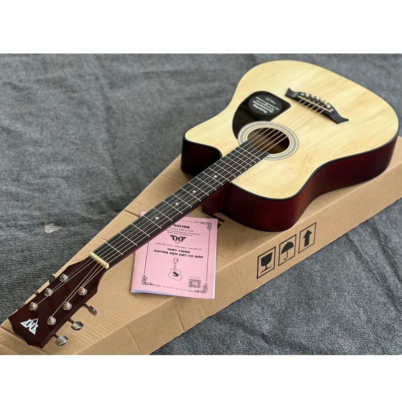 Guitar aucotisc T50 CHÍNH HÃNG  dành cho người mới tập chơi Dài 96cm  rộng 38cm  tặng kèm phụ kiện