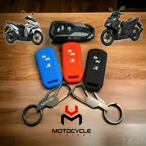 PAKET GANTUNGAN KUNCI DAN COVER REMOTE VARIO 160 Vario 125 New Stylo 160 ORIGINAL AHM Aksesoris