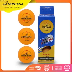MONTANA Bola Ping Pong Tenis Meja 3 Buah Table Tennis Ball TTM-3