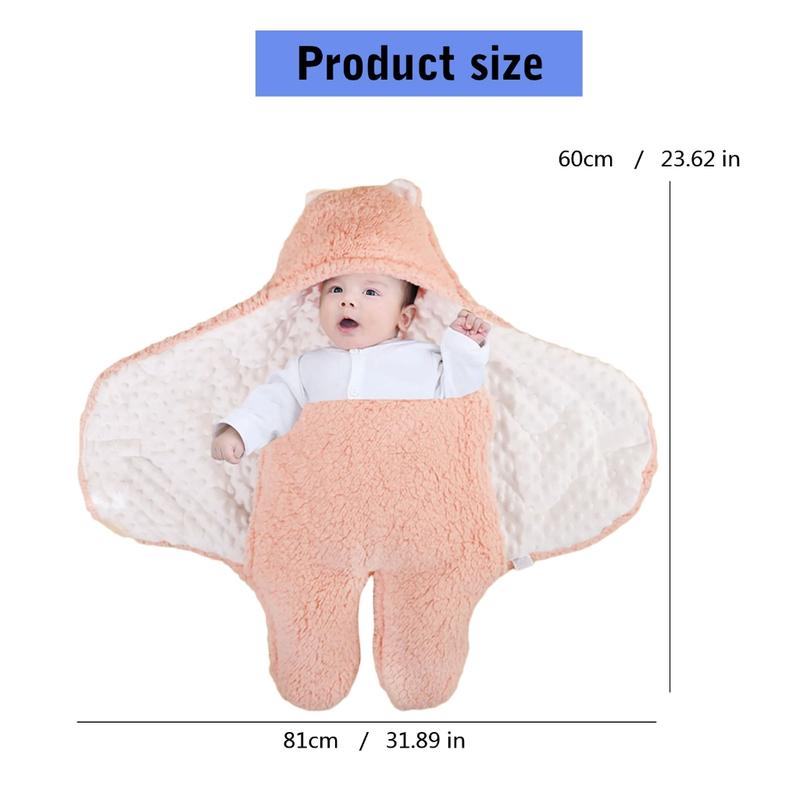 Product Introduction of Infant Wrap Blanket Soft & Breathable Baby Blanket Comfortable Baby Sleepwear Secure Swaddlings Bag for Boy Girls 0