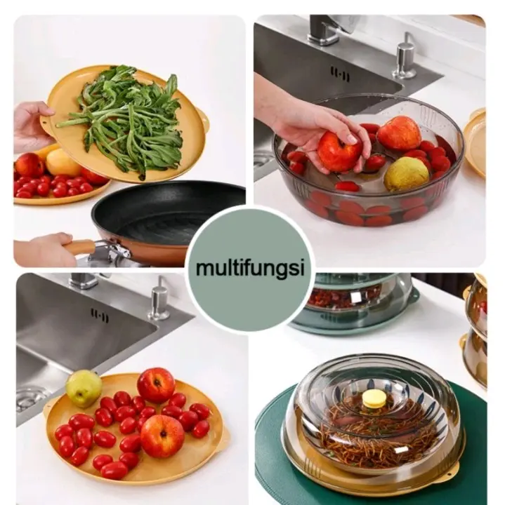 Rak Makanan / Penutup Makanan / Tempat Makanan Susun / Wadah Penutup Makanan Agar Tetap Hangat Anti Serangga Dan Debu