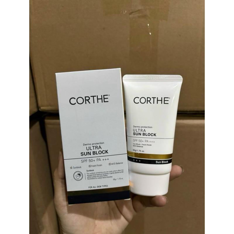 Kem chống nắng vật lý Corthe Dermo Protection ULTra Sun BLock SPF 50+/PA+++ Sun Cream Sunscreen Chăm Sóc Da ChốNg NắNg 0