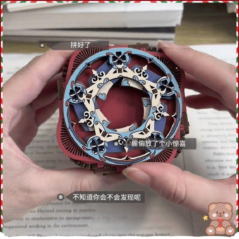Hộp Nhạc Sáng Tạo, Thủ Công, Lắp Ráp 3D, Đàn Gỗ Organ, Hộp Nhạc Quà Tặng Sinh Nhật Bất Ngờ, Thích Hợp Làm Quà Tặng Qixi, Sáng Tạo Decor 2