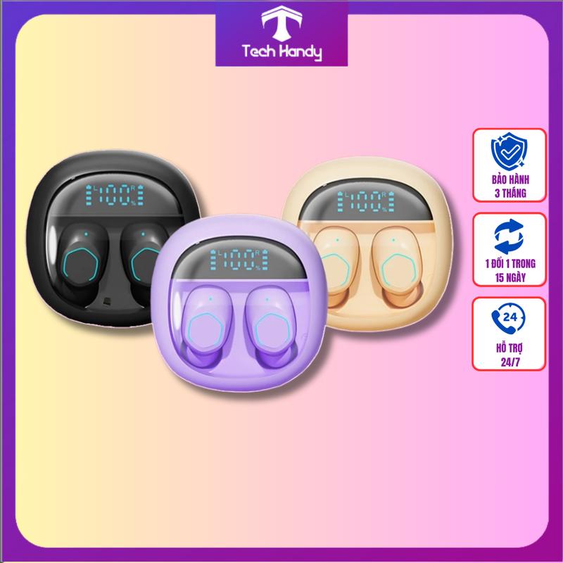 Tai nghe bluetooth không dây Tech Handy M41, M21 cảm ứng có mic phone điện thoại nhét tai Earphone Nghe Nhạc taing he tw s
