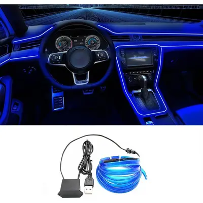 Sunva Car Interior Lights 4pcs 36 LED Car Floor Atmosphere Glow Neon Lights Multi-Color Music Car LED Strip Lights Decorative Underdash Lighting Kit