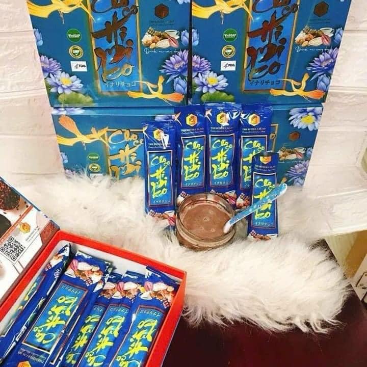 1 hộp 20 gói cacao màu xanh biển