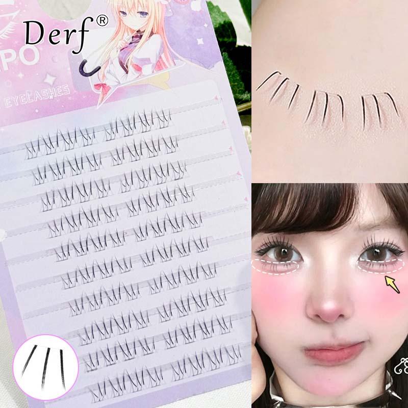 Product Introduction of Lông Mi Giả, 10 Hàng Dung Lượng, Lông Mi Dưới Giả, Cụm Đơn, Lười Biếng, Sợi Nhân Tạo Tự Nhiên, Phong Cách Manga, Chân Thực, Mỹ Phẩm 20
