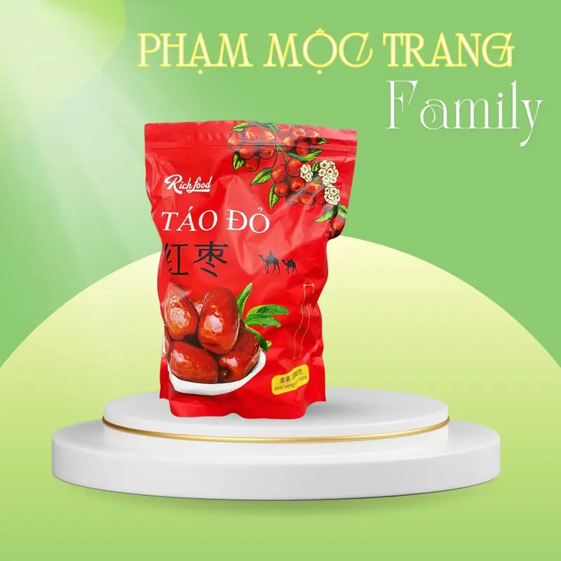 (1 gói) Táo đỏ Thiên Sâm Tân Cương size 80-85/1kg 0