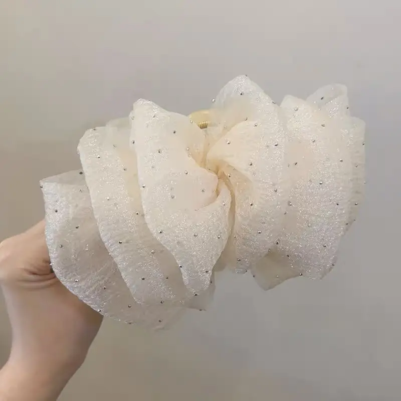 Kẹp Tóc Lưới Hai Mặt, Phong Cách Nữ, Thiết Kế Bầu Trời Đầy Sao Và Ngầu Cỡ Lớn, Dành Cho Tóc Nữ 5