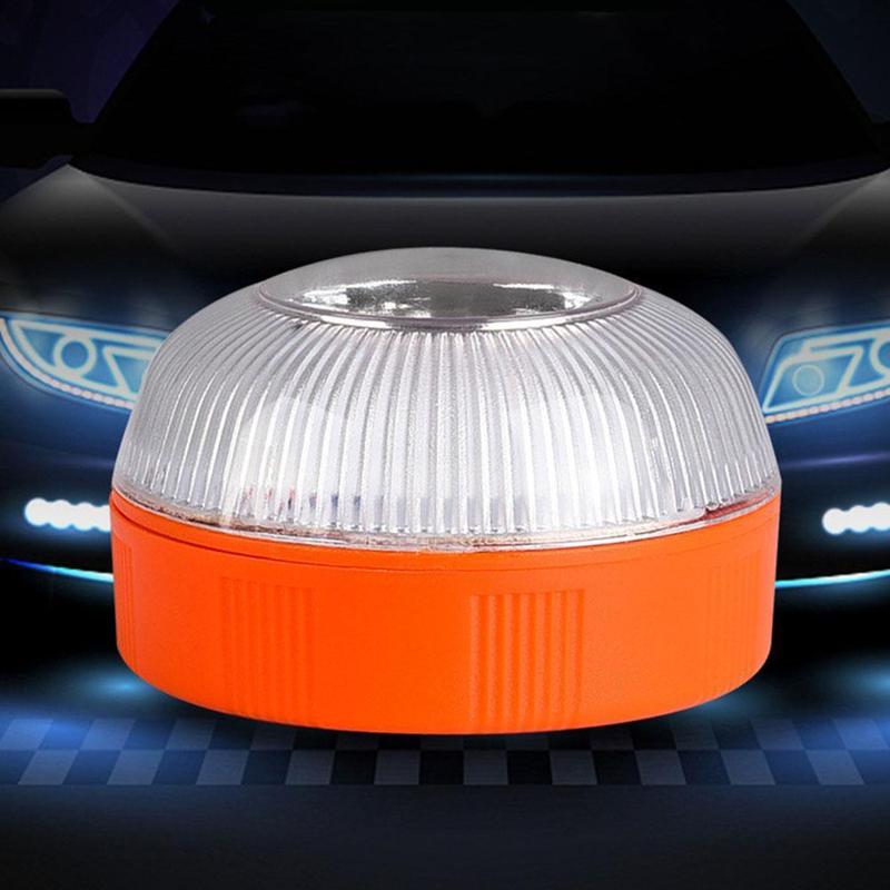 Product Introduction of V16 Car Warning Light LED White Emergency Light Yellow Flashing Light Traffic Strong Magnetic Induction Charging 22