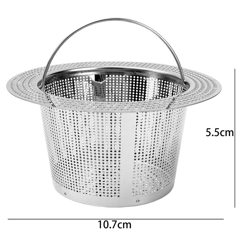 Product Introduction of Kitchen Sink Strainer Lengthening Plug Close Hole Basin Sink Drain Filter Basket with Handle Drain Kitchen Stainless Steel Accessories 10