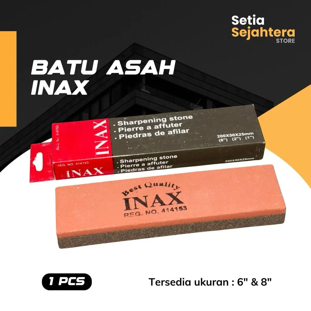 INAX Batu Asah Pengasah Pisau Gosok 6 8 inch - 1 pcs