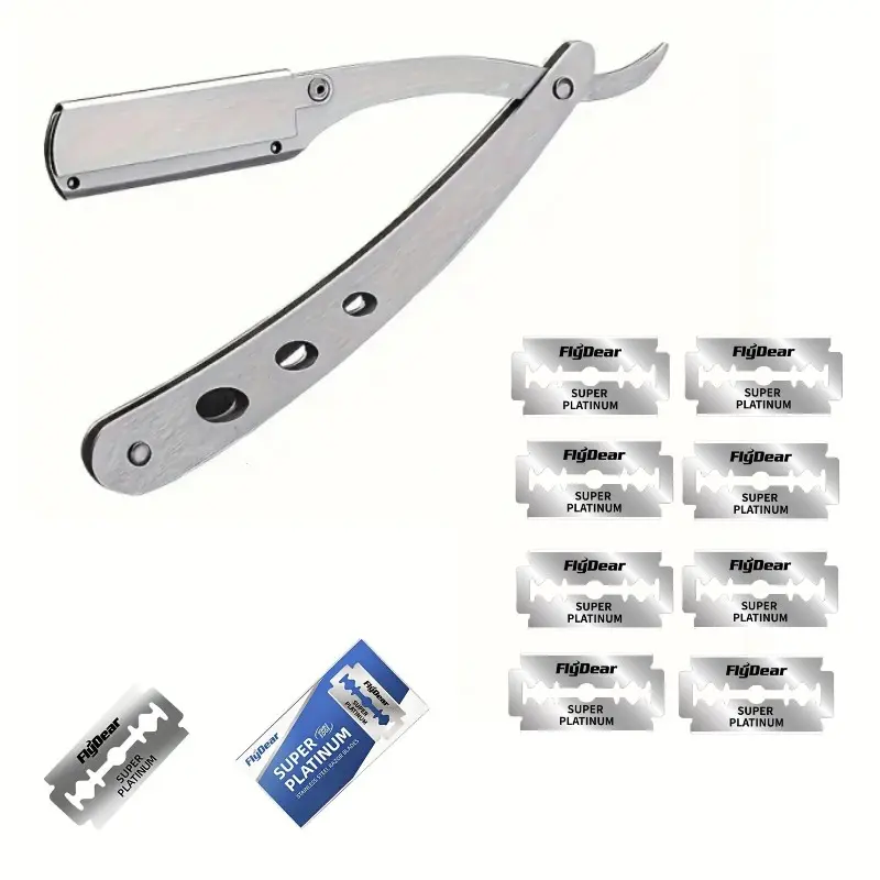 Straight Razor Foldable Safety Manual Shaves Blades Men Stainless Steel Shaving Razor Face Care Body Face Hair Removal Knife Comfort