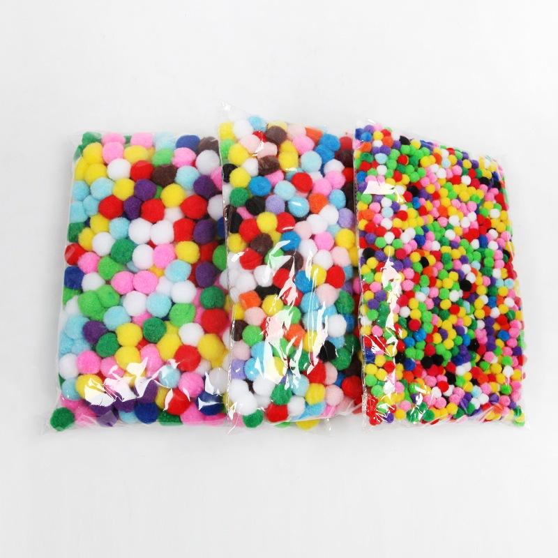 hạt pom pom, cục bông len 2.0cm học liệu giáo dục sớm Montessori Toy Đồ Chơi