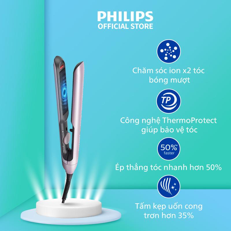 Máy Ép Tóc PHILIPS BHS530, Dễ Dàng Tạo Nhiều Kiểu Tóc, Công Nghệ ThermoShield, Bảo Hành 24 Tháng, Máy Ép Tóc Dành cho Nữ