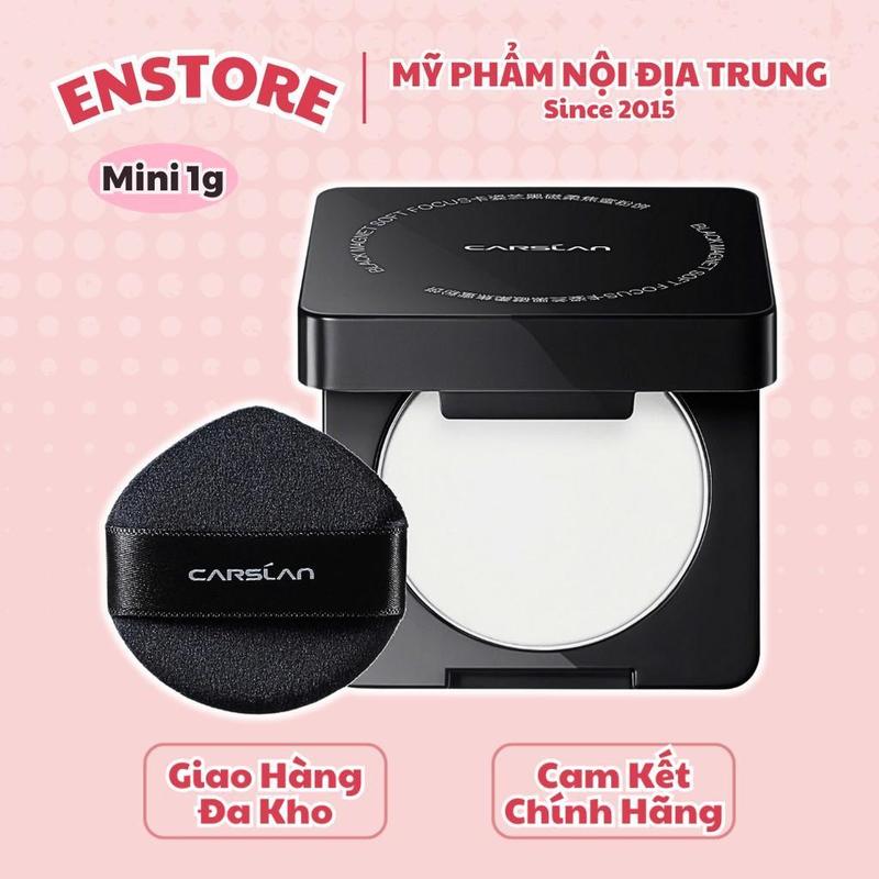  CARSLAN - Phấn phủ nén Carslan Black Magnet Soft Mist kiềm dầu lâu trôi Minisize 1g 
