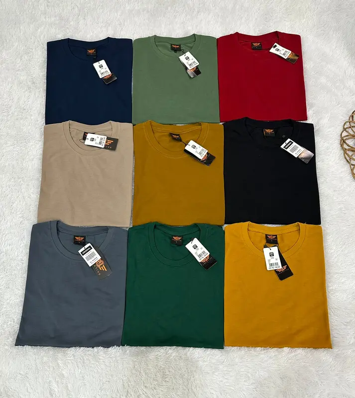 4 PCS 100 RIBU KAOS POLOS BAHAN SEMI KATUN BISA BUAT CEWEK DAN COWOK 3