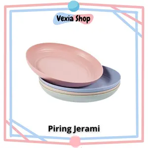 Set Piring Jerami/Piring Makan Warna Warni/Bahan Serat Gandum/Piring Makan Wheat Straw Dinner Plate