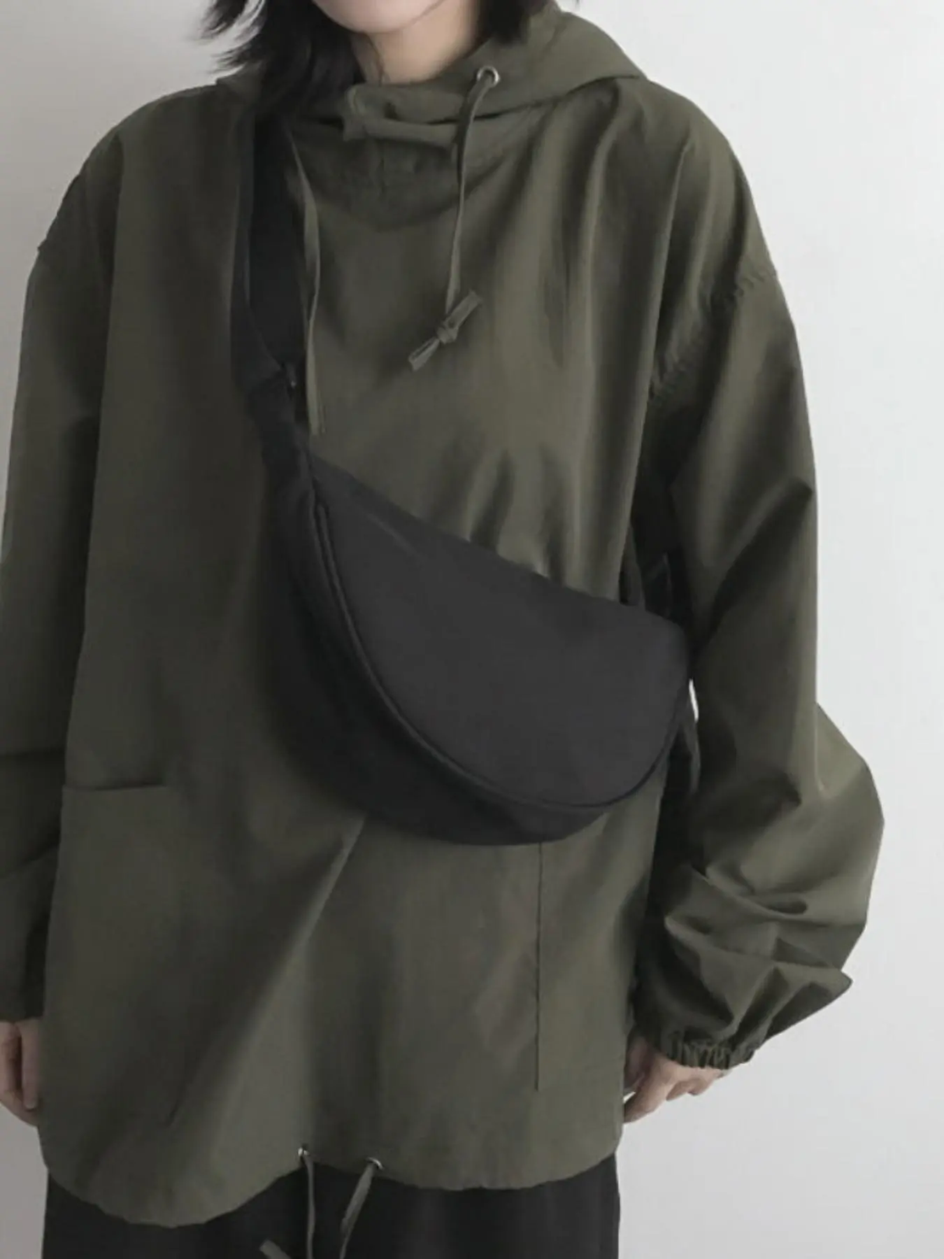 Women's Solid Color Crossbody Bag, Casual Versatile Simple Design Zipper Shoulder Bag, Fashionable Bag for Daily Use