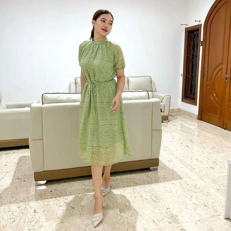 Dress W48 Korean Look Dress Wanita 4