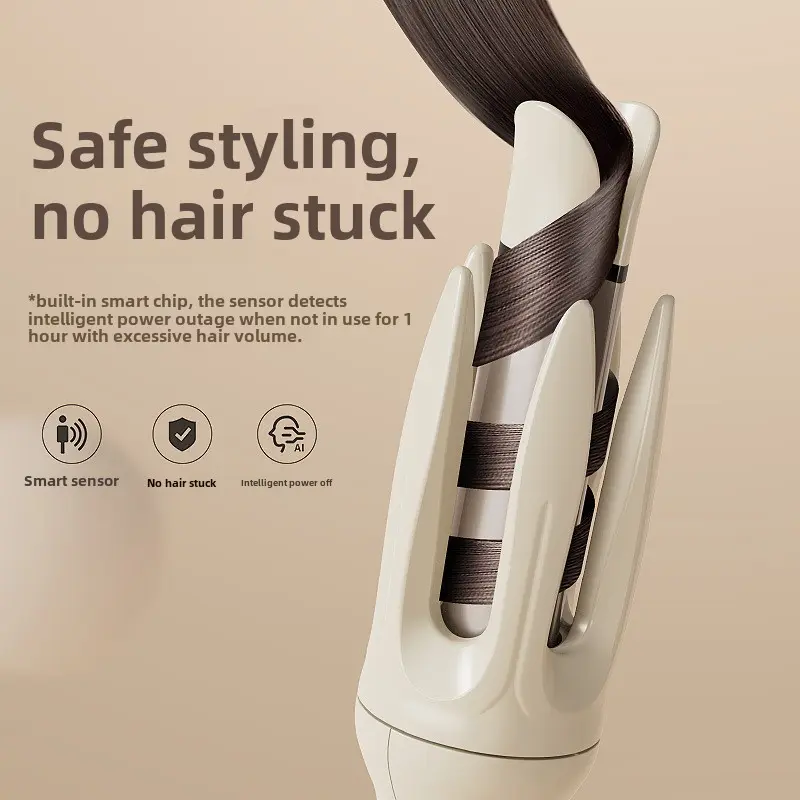 Full-Automatic Hair Curler Big Wave Anion Lasting Setting Hair Curler Hair Curler Rotation Hair Curler,Hair Curler,  Curling Iron,  Automatic Curling Iron, Hair Curler Automatic Rotating, Hair Crimper for Women, 3 Temperatures Adjustable (Pink) 3