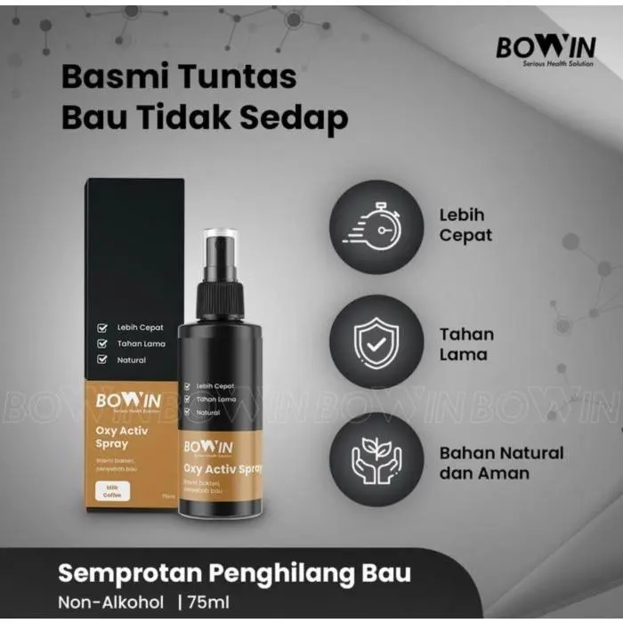 BOWIN Activ Spray Semprotan Penghilang Bau Helm/Jaket/Sepatu 75ml 6