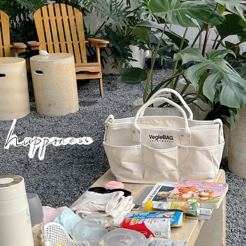  Túi xách bỉm sữa cho mẹ và bé Vegiebag đanăng phong cách Hàn giỏxách chomẹbỉm 