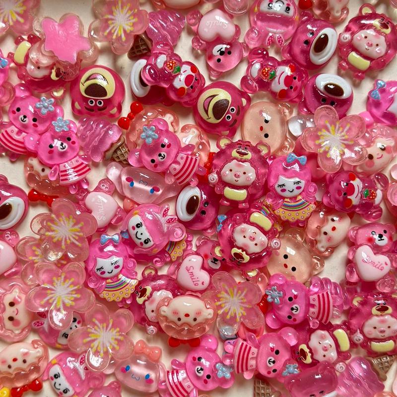 CHARM Gắn Dép Sục - Bộ 10 Sticker Ngẫu Nhiên Gắn Dép Giày Có Nút Gắn Dễ Thương Charm Sandal Chất Liệu Nhựa Cứng Màu Như Hình Ảnh Hiển Thị