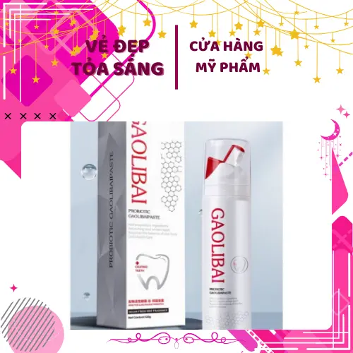 Kem Đánh Răng GAOLIBAI 120gr - Gel Làm Trắng Răng Đánh Cao Răng, Sạch Mảng Bám, Hơi Thở Thơm Mát-VẺ ĐẸP TOẢ SÁNG