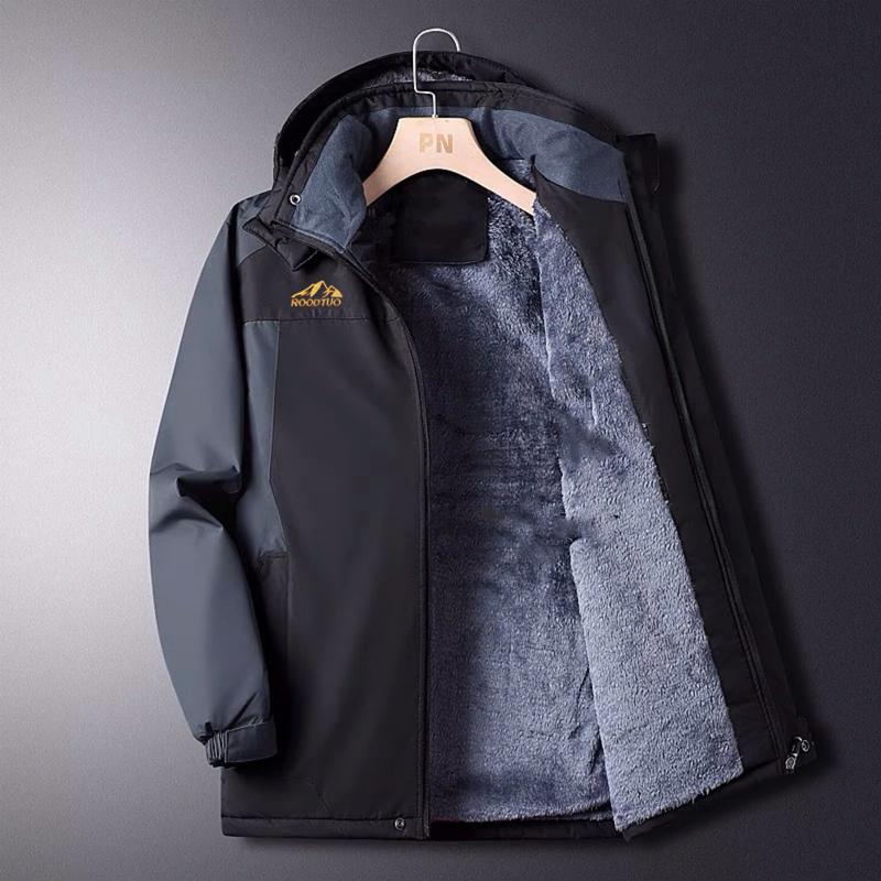 Áo Khoác Nam Đẹp [3 lớp lót lông, chống nước], Áo Khoác Mùa Đông Siêu Ấm, Dày Dặn Trên 1kg (A001C)