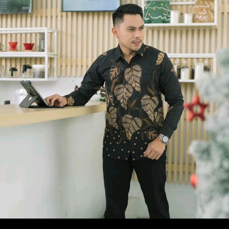 kemeja batik pria original premium slimfit motif lompongan Atasan 2