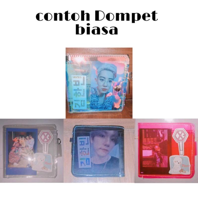 Dompet lipat pvc transparan korea lucu koin kpop anime bts 5