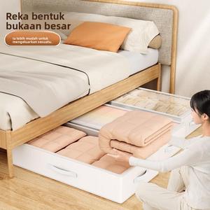Kotak Penyimpanan Di Bawah Katil, Jenis Laci Rata Lutsinar, Penyusun Pakaian dan Kuilt, Kotak Penyimpanan Lipat, Kegunaan Isi Rumah, Sesuai untuk Penyimpanan Di Bawah Katil Supplies almari pakaian bakul penyimpanan ringan shopping