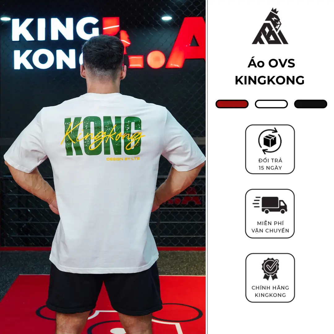 [Mới T10] Áo Thun Nam Nữ Oversize Co Giãn In Logo KingKong - Local Brand KINGKONG SPORT WEAR