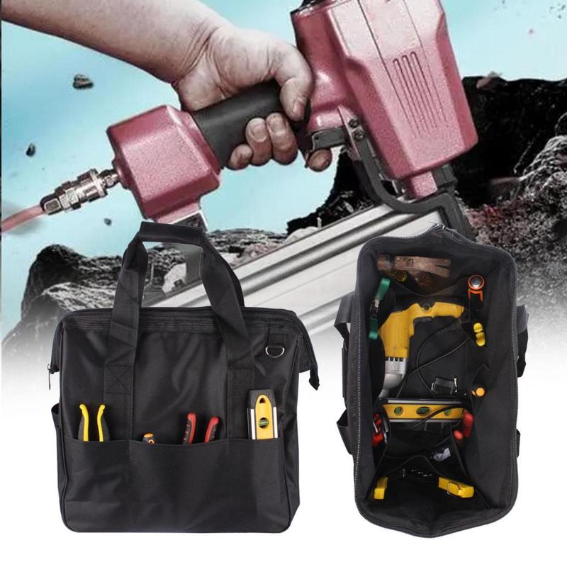 Tool Bag Tool Tote Zippered Tool Organizer Storage Bag Tool Pouch for Builders Electrician Plumbers Woodworker Small Tools 5