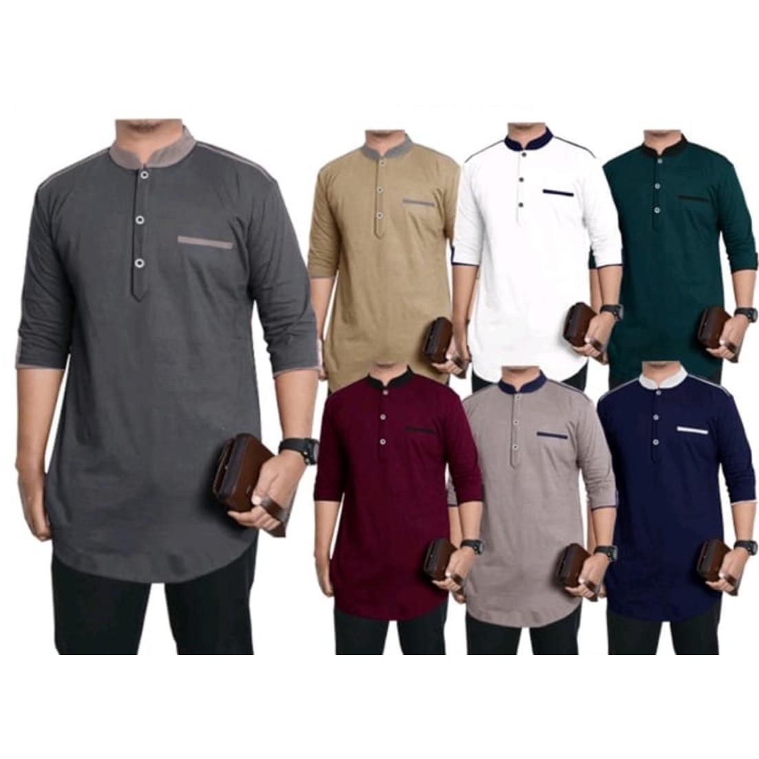 PIK - Koko Zidan Dewasa Jumbo S M L XL XXL 3XL Koko Pria Muslim Katun Toyobo Baju Kurta